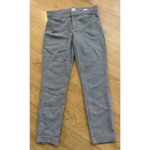 GAP Pants Womens 6 Black White Signature Skinny Crop Ankle Office